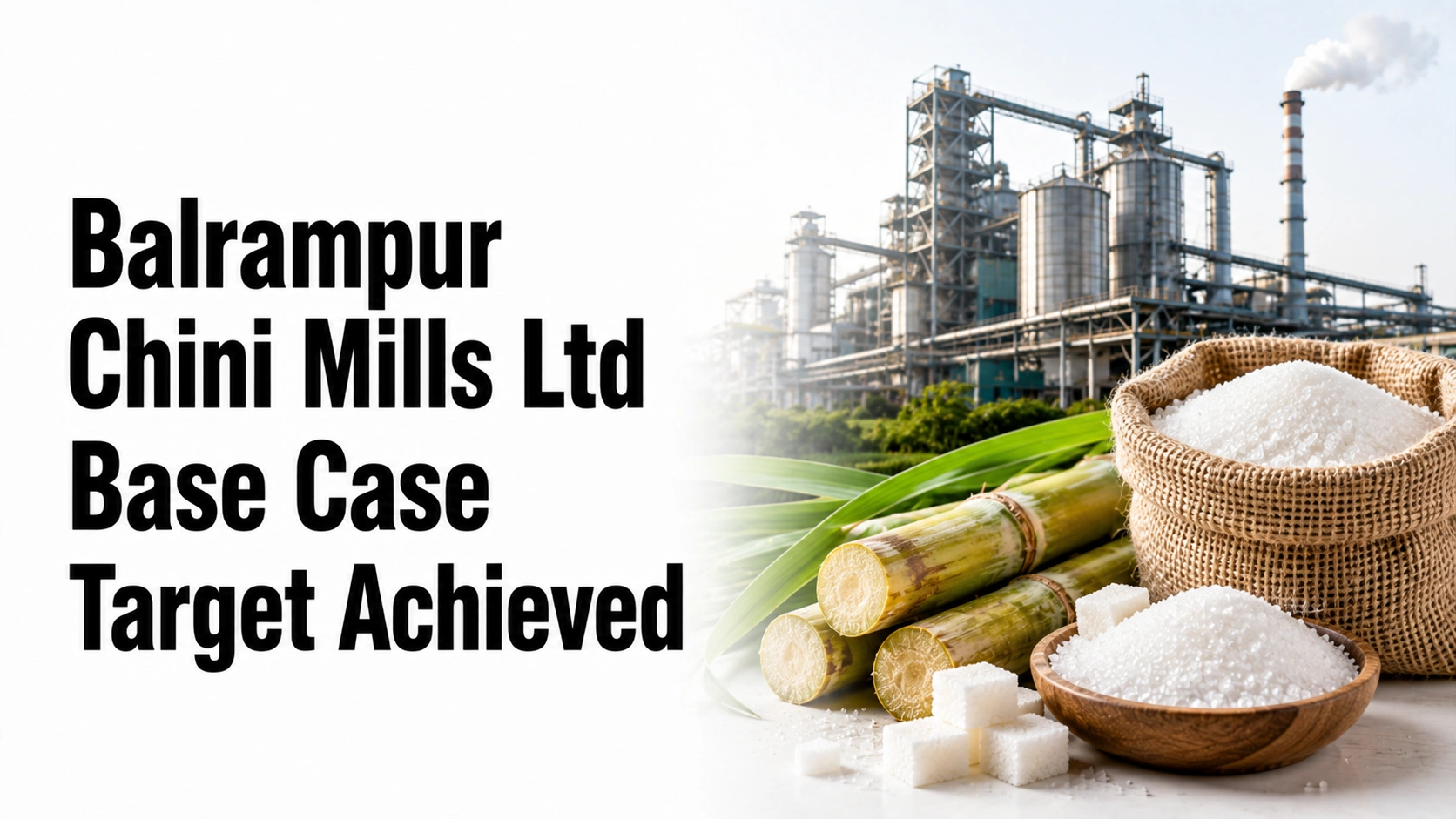 Balrampur Chini Mills Ltd. - Base Case Target Achieved