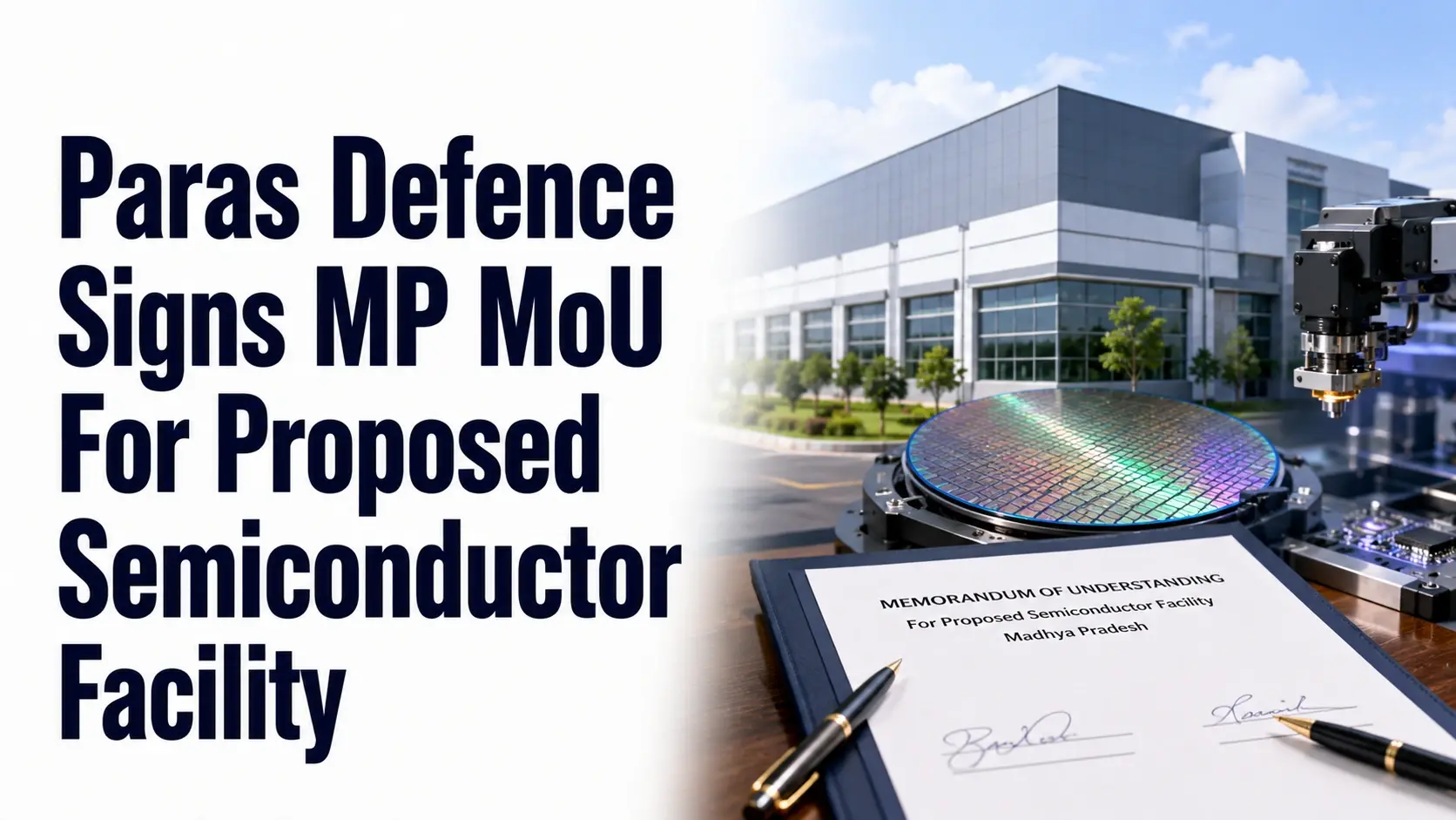 Paras Defence Signs MP MoU For Proposed Semiconductor Facility; Shares Rise Nearly 1%
