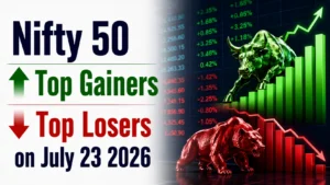 Nifty 50 Gainers and Losers, July 23, 2026: Eternal, Bajaj Auto, M&M Among Gainers; Nestle India, Dr Reddy's, Shriram Finance Among Laggards