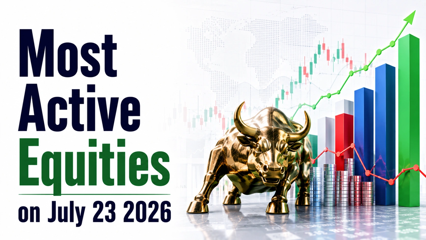 Most Active Equities, July 23, 2026: IDEA, PC Jeweller, NTPC Green Energy Dominate Trading Volumes on Thursday