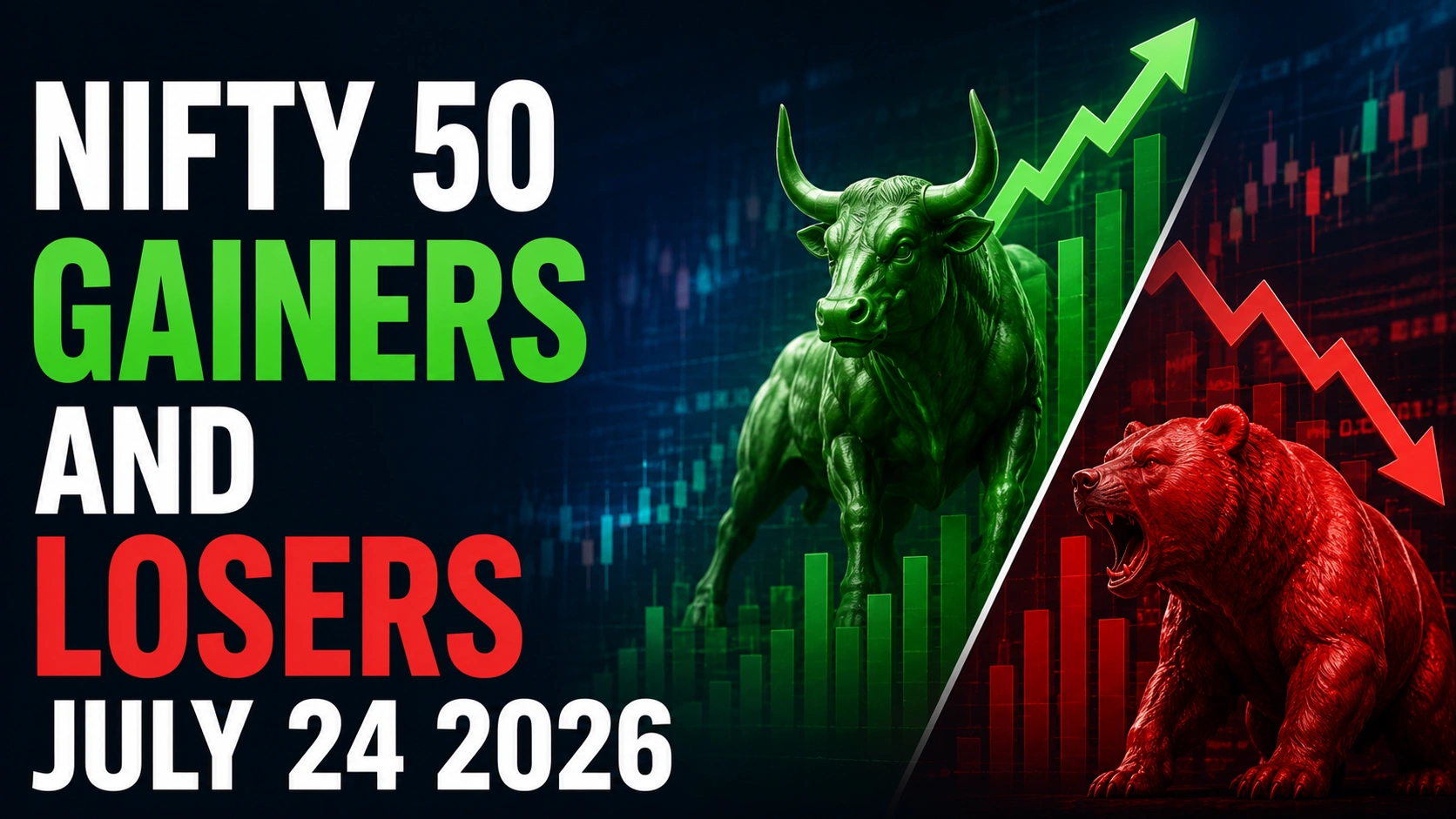 Nifty 50 Gainers and Losers ,July 24 2026: Cipla, Trent, HDFC Life Insurance Among Gainers; Eternal, Bajaj Finance, Infosys Among Laggards