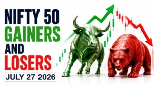 Nifty 50 Gainers and Losers, July 27, 2026: Eternal, IndiGo, Infosys Among Gainers; ONGC, SBI Life Insurance, UltraTech Cement Among Laggards