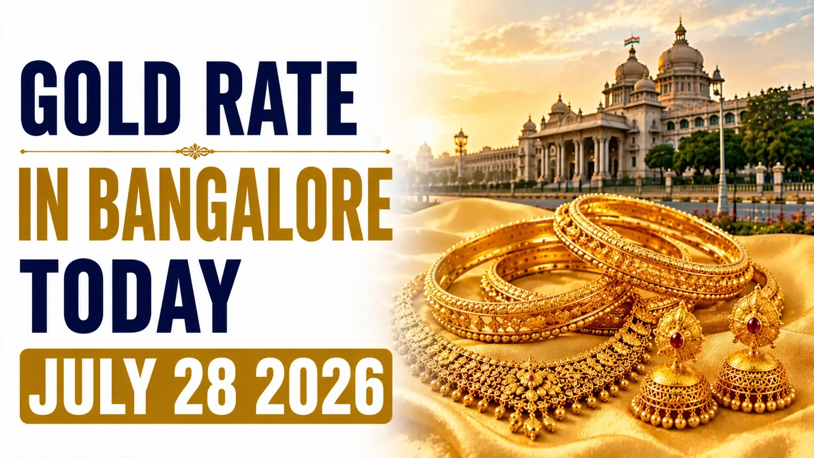 Gold Rate in Bangalore Today, July 28, 2026: 24K Gold Falls ₹172 to ₹14,417