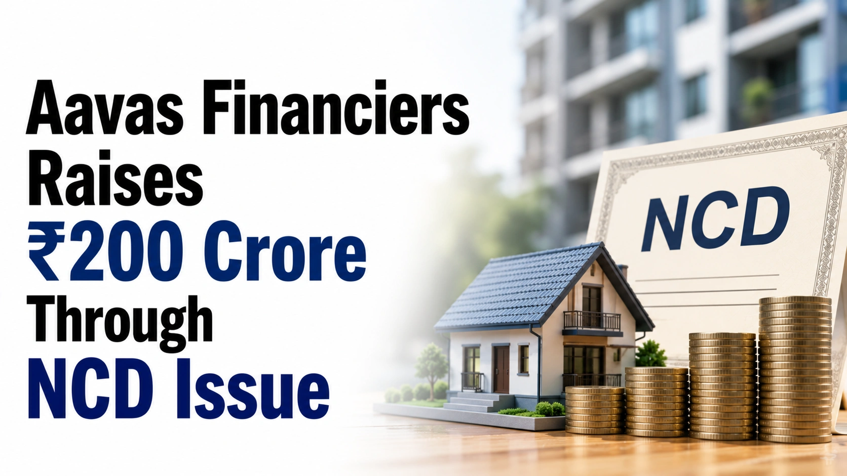 Aavas Financiers Raises ₹200 Crore Through NCD Issue; Shares Trade Lower