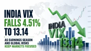 India VIX Falls 4.51% to 13.14 as Earnings Season and Global Risks Keep Markets Focused