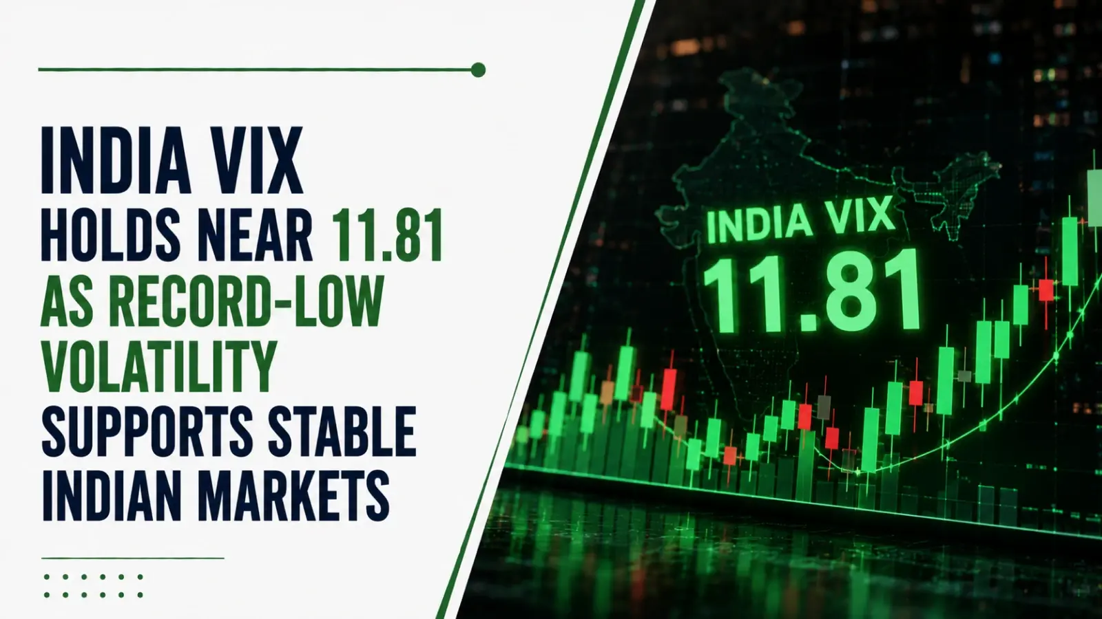 India VIX Holds Near 11.81 as Record-Low Volatility Supports Stable Indian Markets