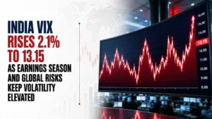 India VIX Rises 2.1% to 13.15 as Earnings Season and Global Risks Keep Volatility Elevated