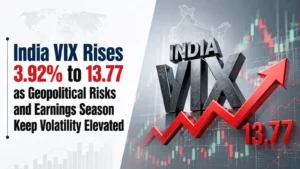 India VIX Rises 3.92% to 13.77 as Geopolitical Risks and Earnings Season Keep Volatility Elevated