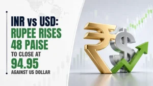 INR vs USD, July 7, 2026: Rupee Rises 48 Paise to Close at 94.95 Against US Dollar
