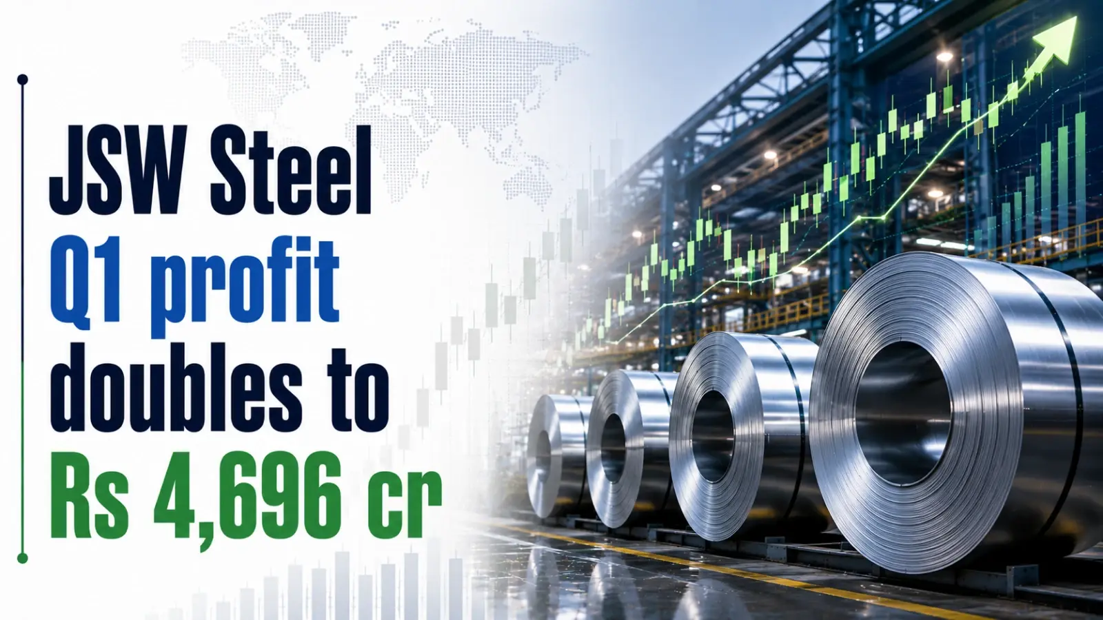 JSW Steel Q1 Profit Doubles to Rs 4,696 Cr