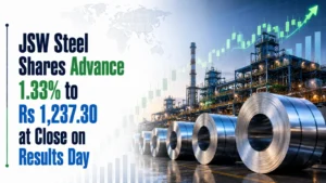 JSW Steel Shares Advance 1.33% to   Rs 1,237.30 at Close on Results Day