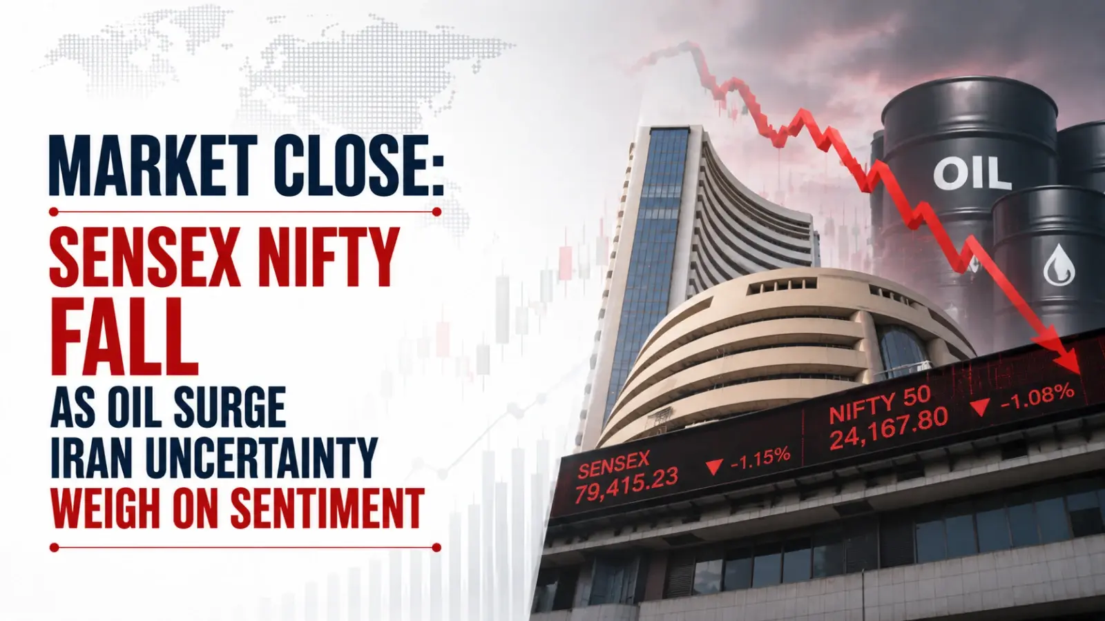 Market Close Report, July 14, 2026: Sensex, Nifty Fall as Oil Surge, Iran Uncertainty Weigh on Sentiment