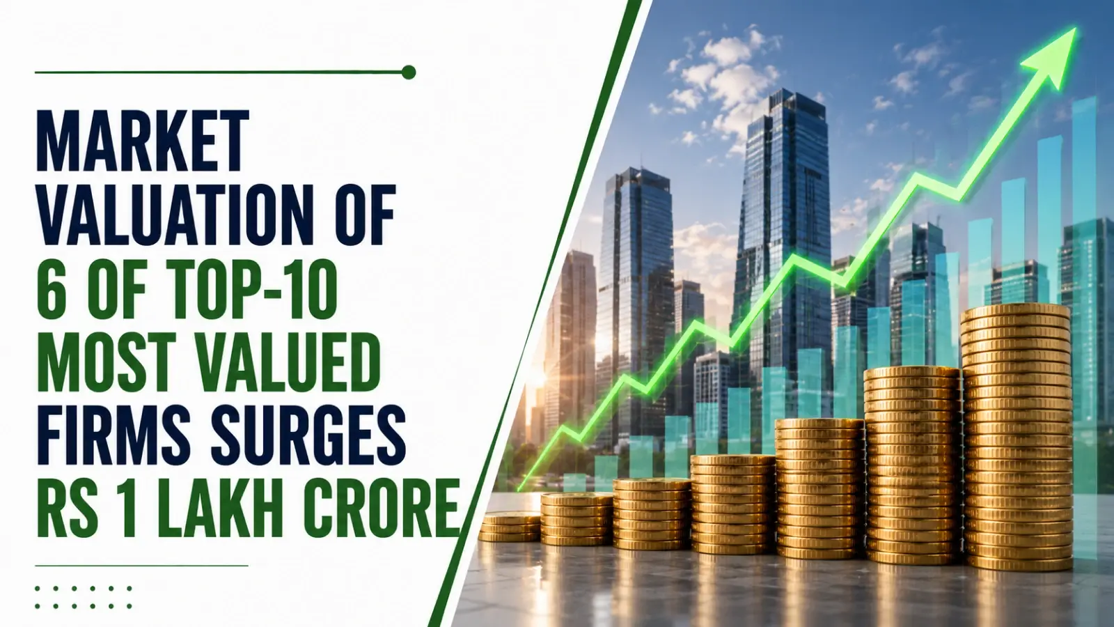 Market Valuation of 6 of Top-10 Most Valued Firms Surges Rs 1 lakh Crore; Airtel, Bajaj Finance Top Winners