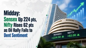 Stock Market at Mid-Day, July 16, 2026: Sensex Up 224 points, Nifty Rises 62 points as Oil Rally Fails to Dent Sentiment