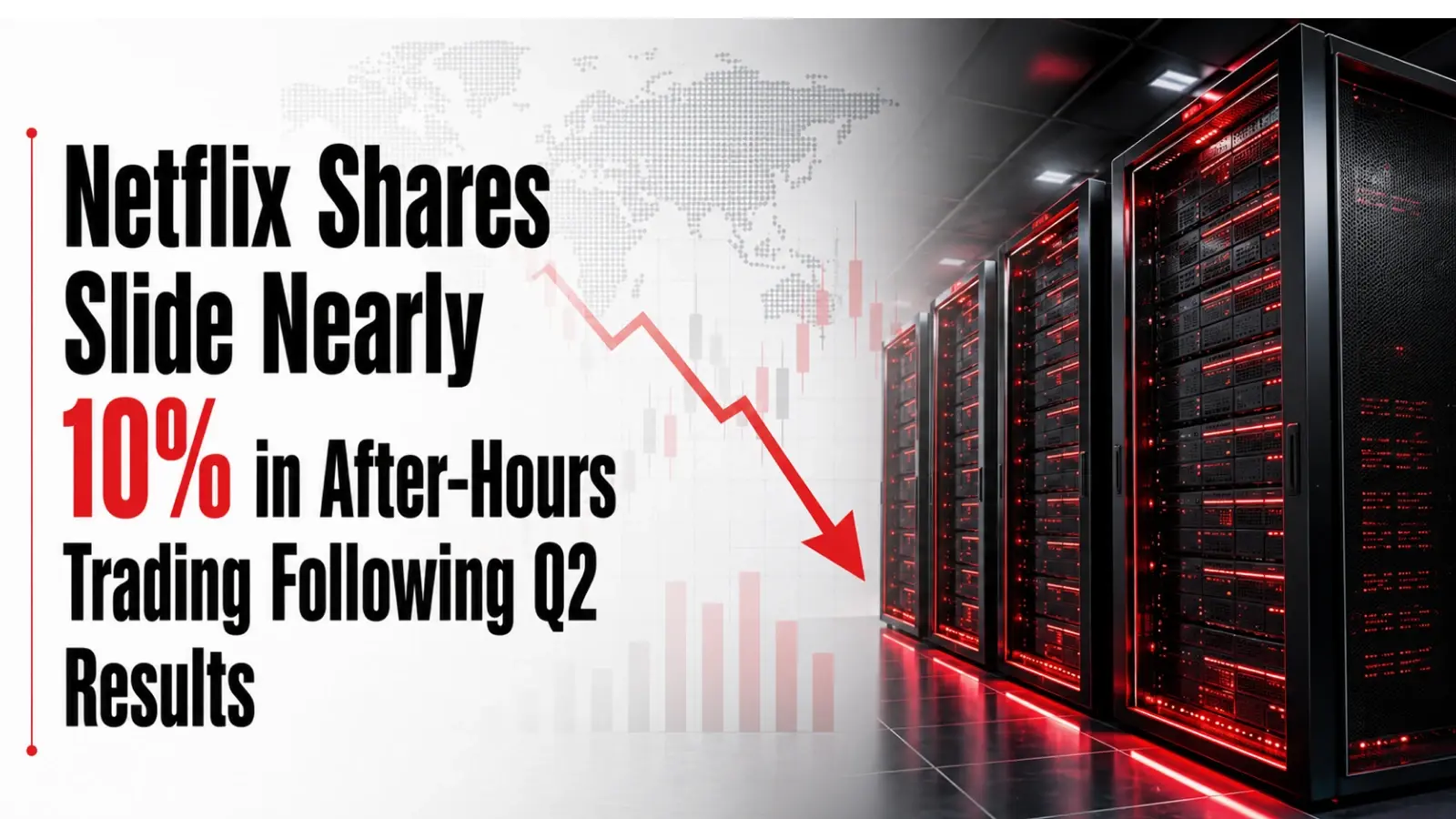 Netflix Shares Slide Nearly 10% in After-Hours Trading Following Q2 Results