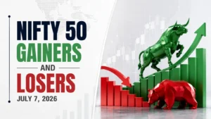 Nifty 50 Gainers and Losers on July 7, 2026: HCLTech, Infosys Among Gainers; Trent, Adani Enterprises, BEL Among Losers