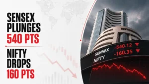 Stock Market Today, July 8, 2026: Sensex Plunges 540 points, Nifty Drops 160 points; Fresh Strikes on Iran Rattle Investors