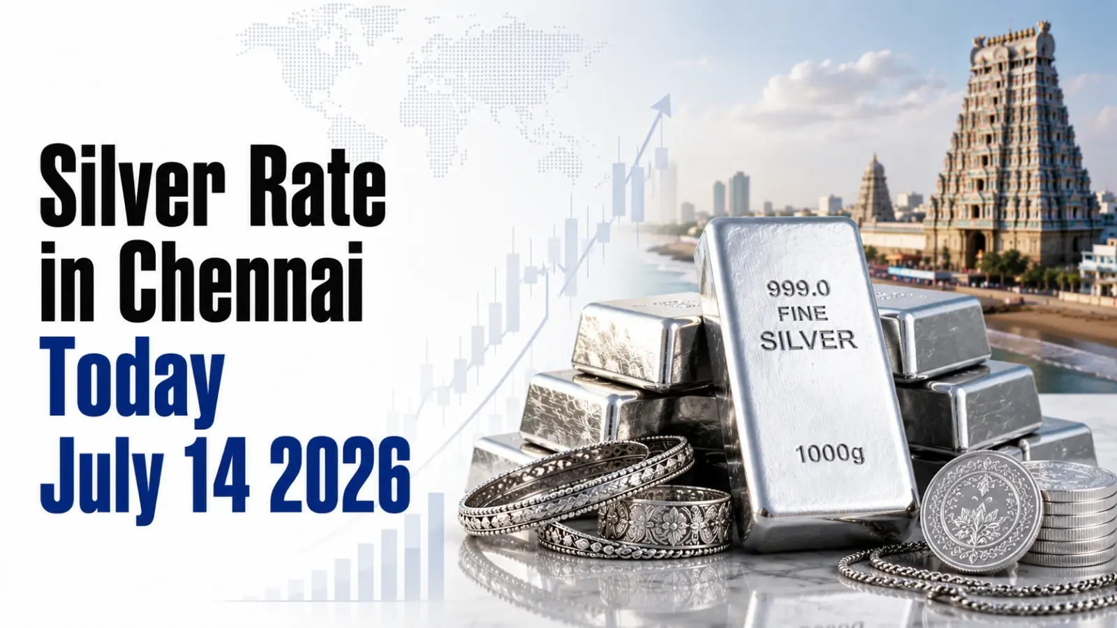 Silver Rate in Chennai Today, July 14, 2026: Silver Falls to ₹235 Per Gram