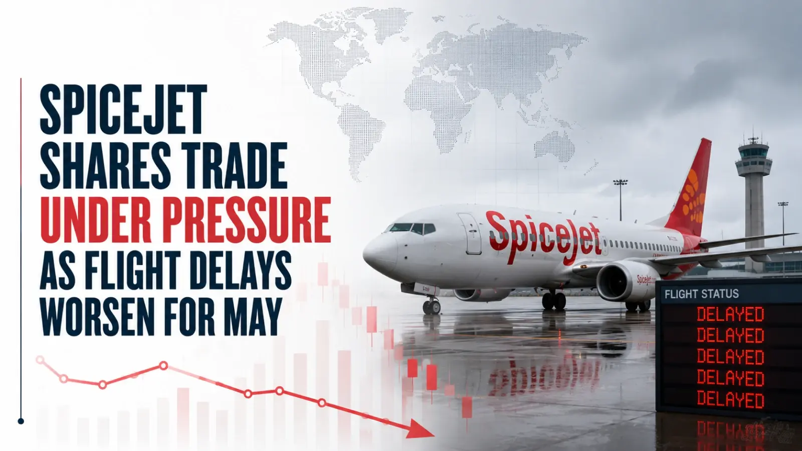 SpiceJet Shares Trade Under Pressure as Flight Delays Worsen for May