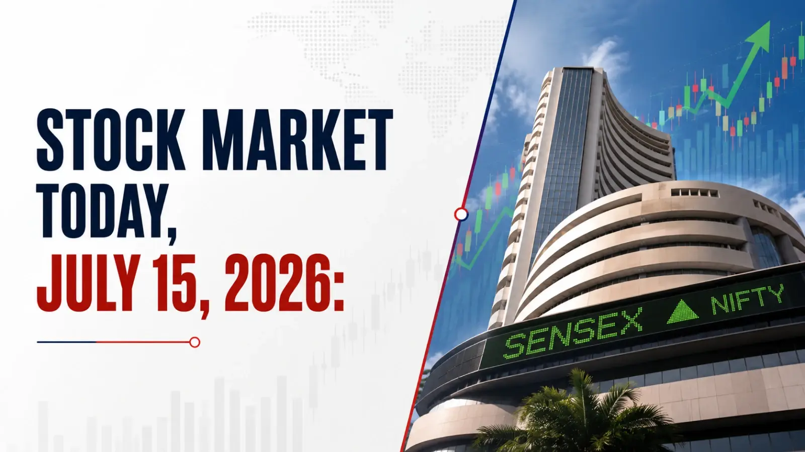 Stock Market Today, July 15, 2026: Markets Bounce Back, Tracking Firm Wall Street, Asia; Sensex Jumps 565 points, Nifty Up 156 points at Open