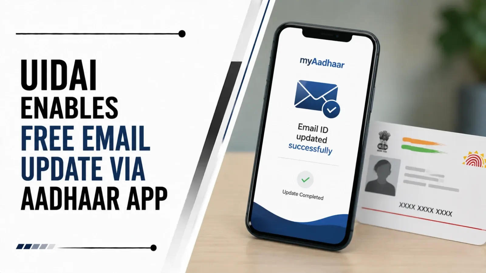 UIDAI Enables Free Email Update via Aadhaar App