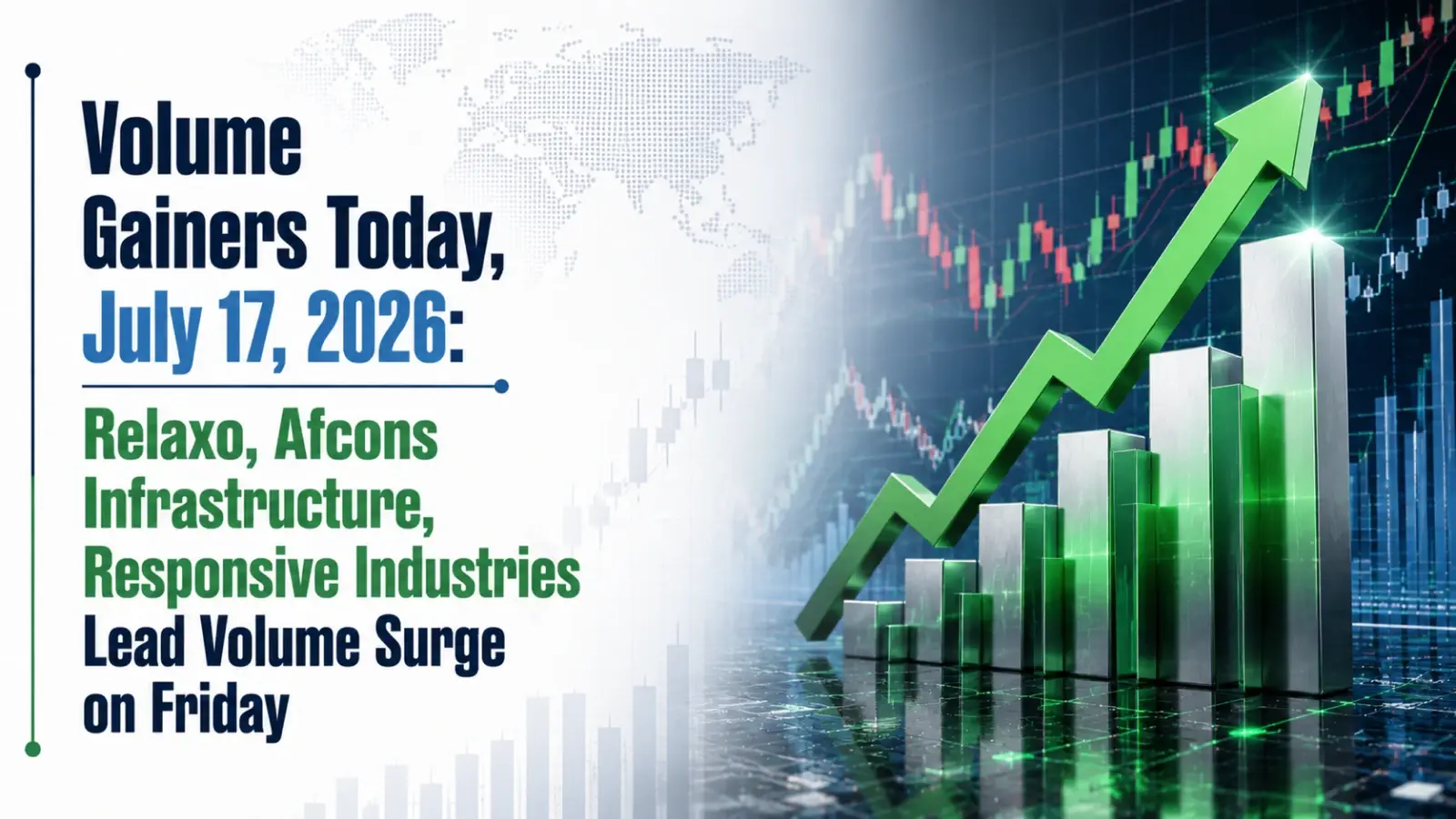 Volume Gainers Today, July 17, 2026: Relaxo, Afcons Infrastructure, Responsive Industries Lead Volume Surge on Friday