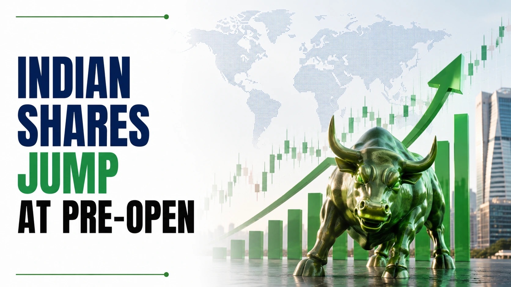 Indian Shares Jump At Pre-Open As Benchmarks Poised For Positive Start Amid Iran-US Peace Hopes