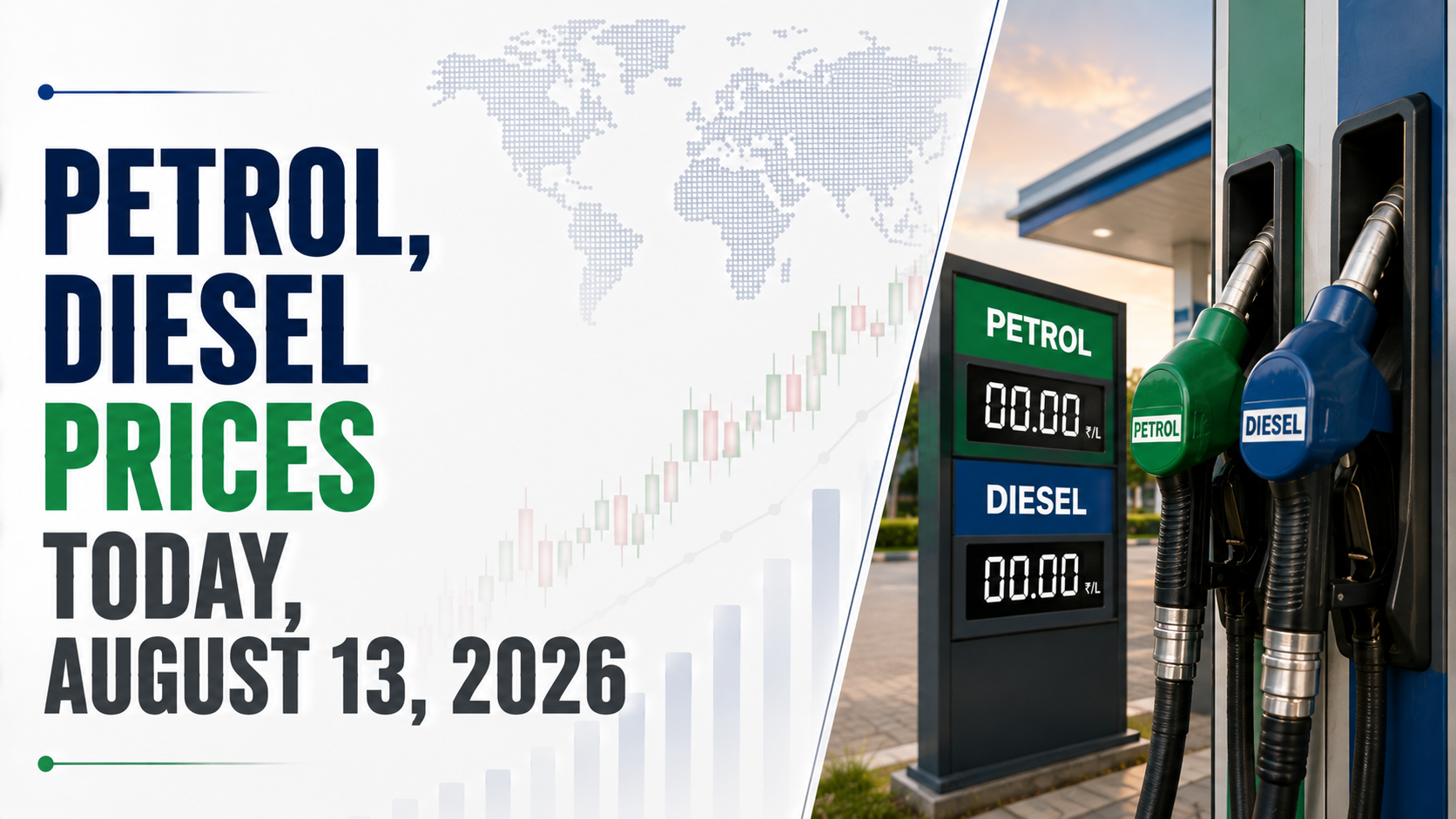 Petrol, Diesel Prices Today, August 13, 2026: Fuel Rates In Delhi, Mumbai, Chennai, Kolkata, Bengaluru, Hyderabad