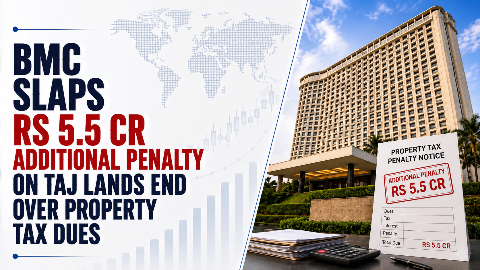 BMC Slaps Rs 5.5 Cr Additional Penalty on Taj Lands End Over Property Tax Dues; Total Fine Rs 103 Cr