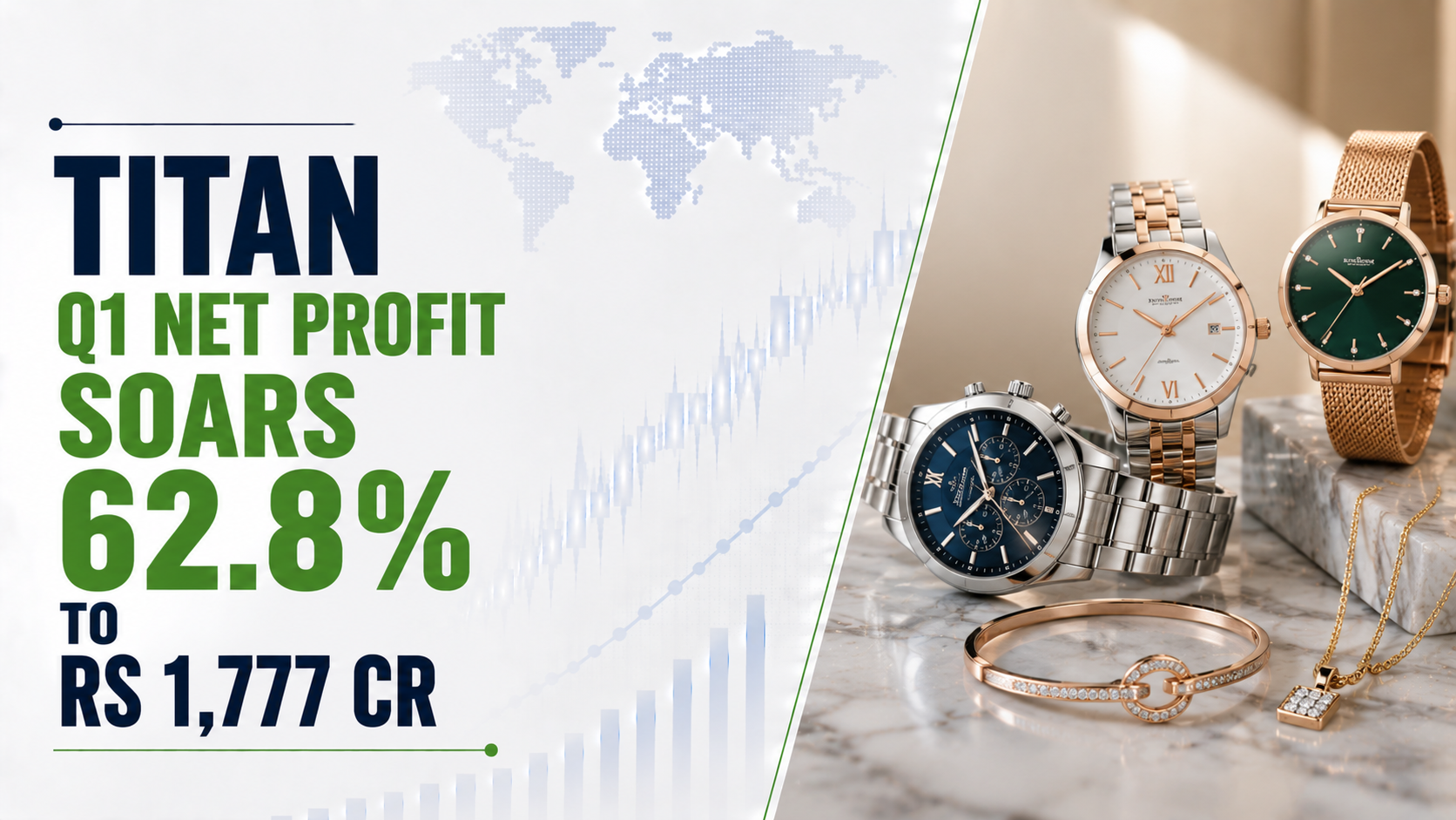 Titan Q1 Net Profit Soars 62.8% to Rs 1,777 Cr