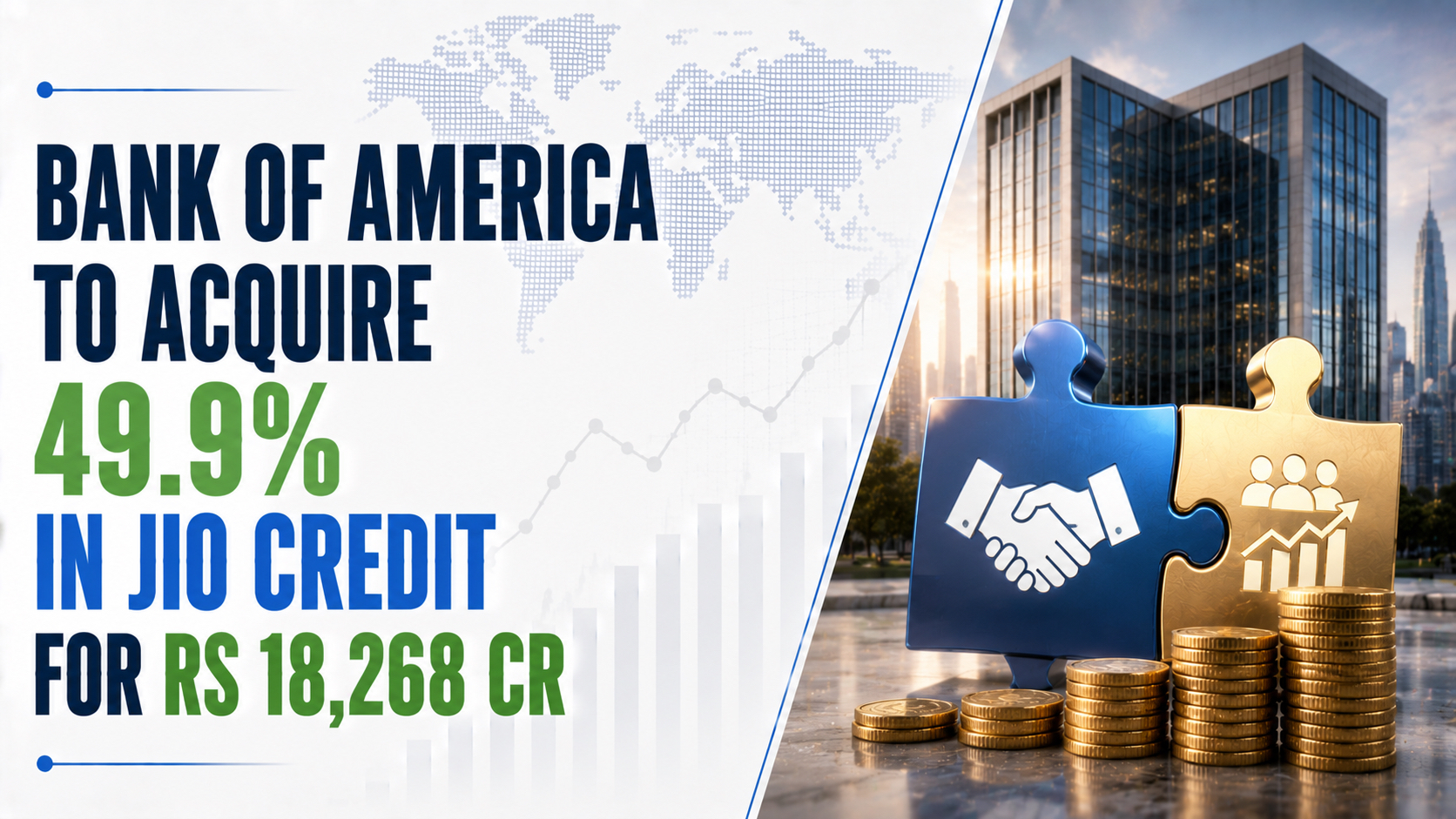 Bank of America To Acquire 49.9% in Jio Credit for Rs 18,268 Cr