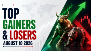 Top Gainers and Losers, August 10, 2026, 3:30 PM IST: Titan, SBI, Bajaj Finance Among Stocks in Focus