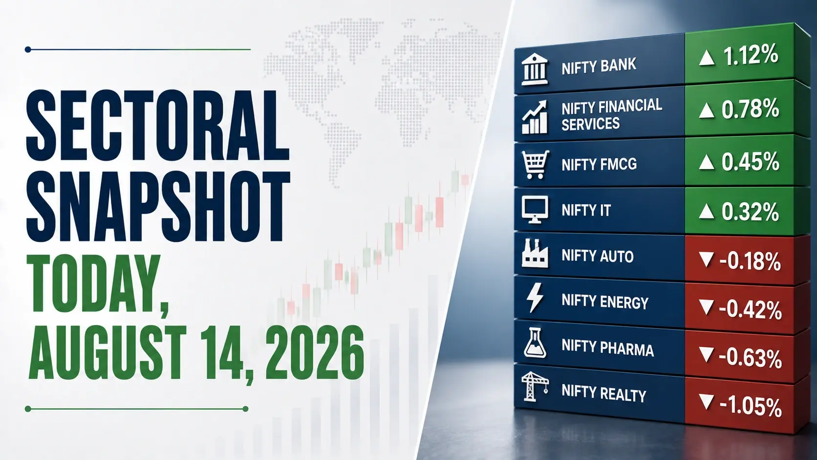 Sectoral Snapshot Today, August 14, 2026: Metals, Financials Under Pressure As Aluminium Prices Reverse, RBI Weighs 