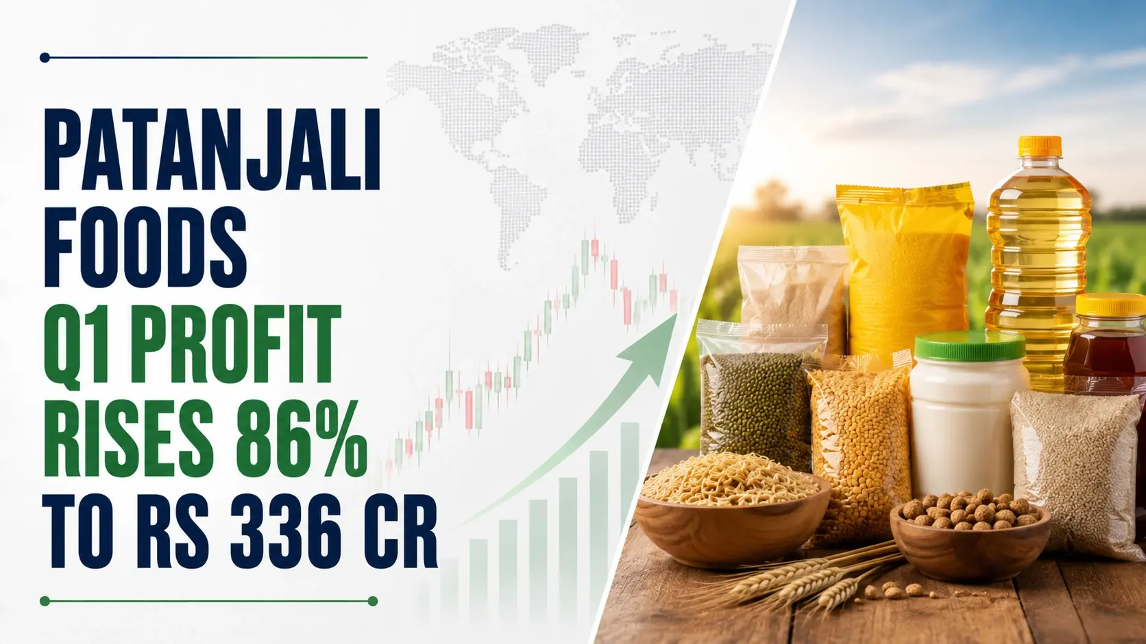 Patanjali Foods Q1 Profit Rises 86% to Rs 336 Cr