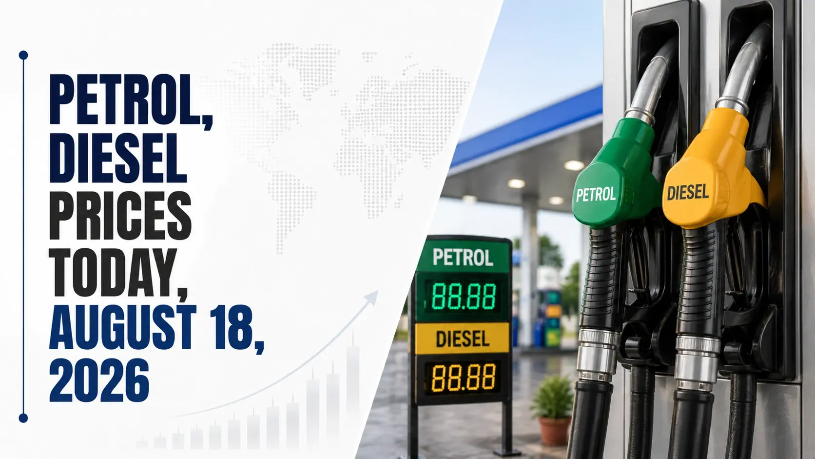 Petrol, Diesel Prices Today, August 18, 2026: Check Latest Petrol And Diesel Rates In Delhi, Mumbai, Kolkata, Chennai, Hyderabad