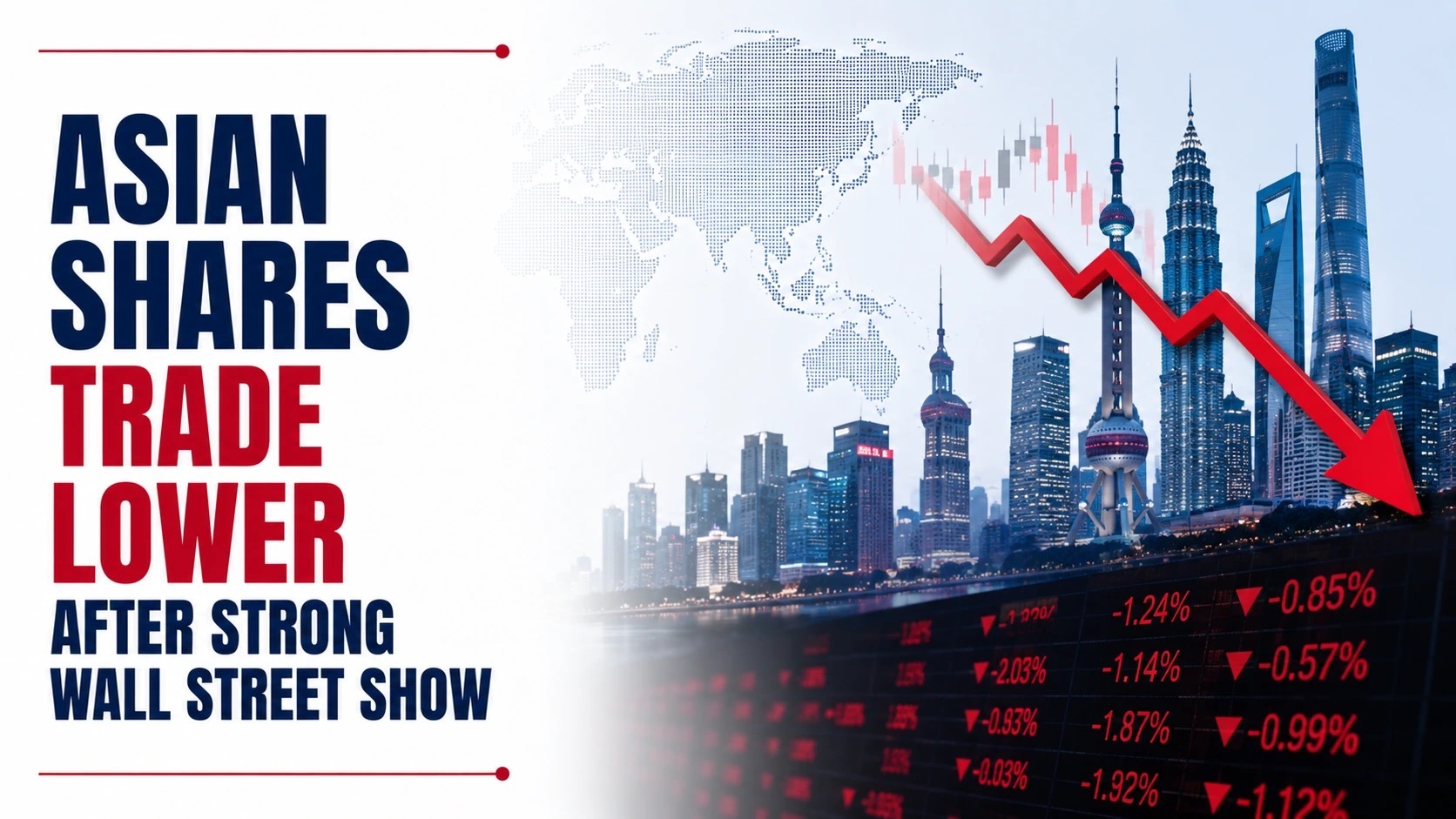 Asian Shares Trade Lower After Strong Wall Street Show; Cautious Start Seen For Indian Benchmarks 