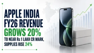 Apple India FY26 Revenue Grows 20% to Near Rs 1 Lakh Cr Mark, Supplies Rise 24%