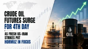 Crude Oil Futures Surge for 4th Day As Fresh US-Iran Strikes Put Hormuz in Focus