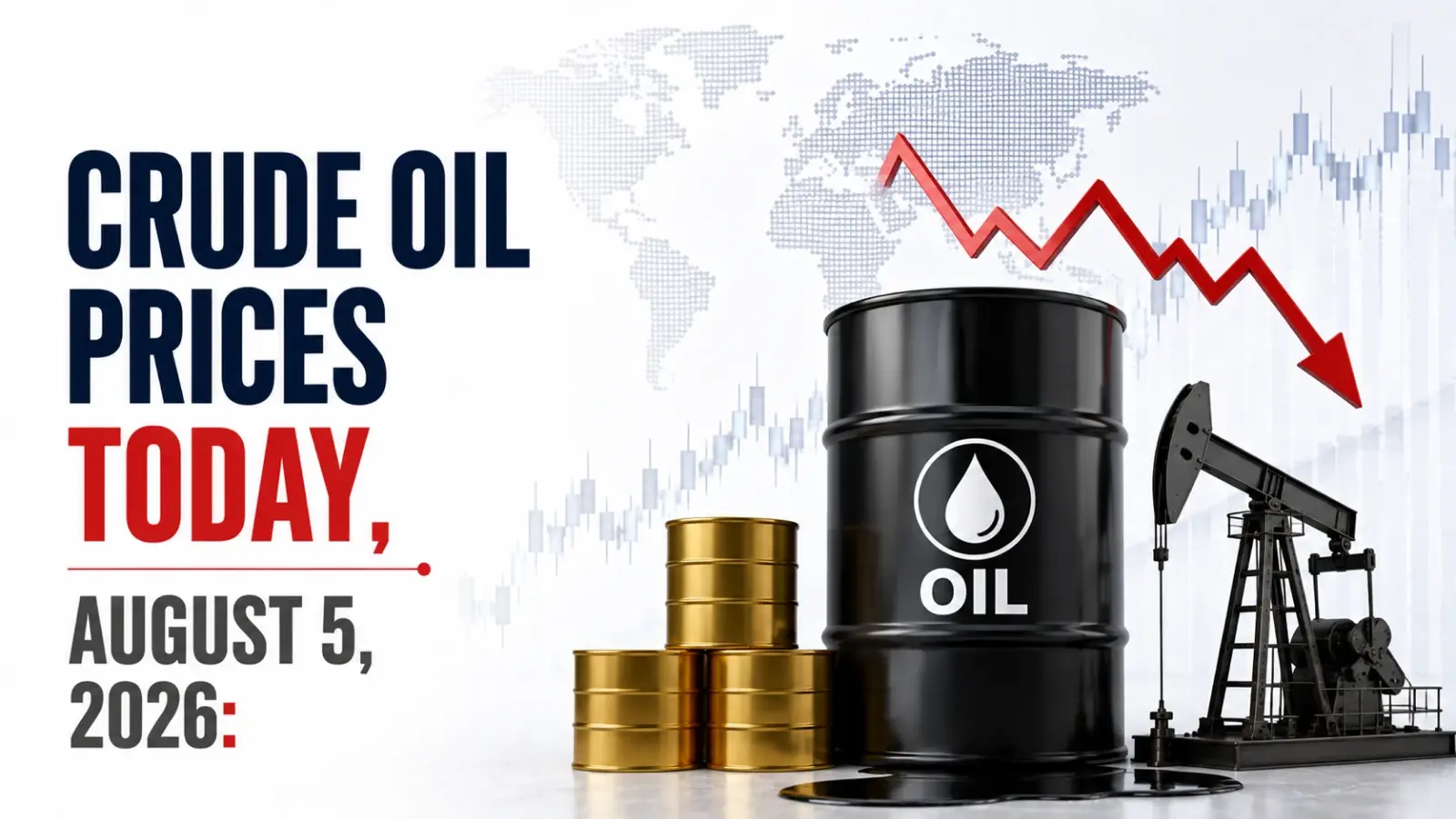 Crude Oil Prices Today, August 5, 2026: Brent Falls Below $79, WTI Drops 1.5% On Hormuz Shipping Hopes 