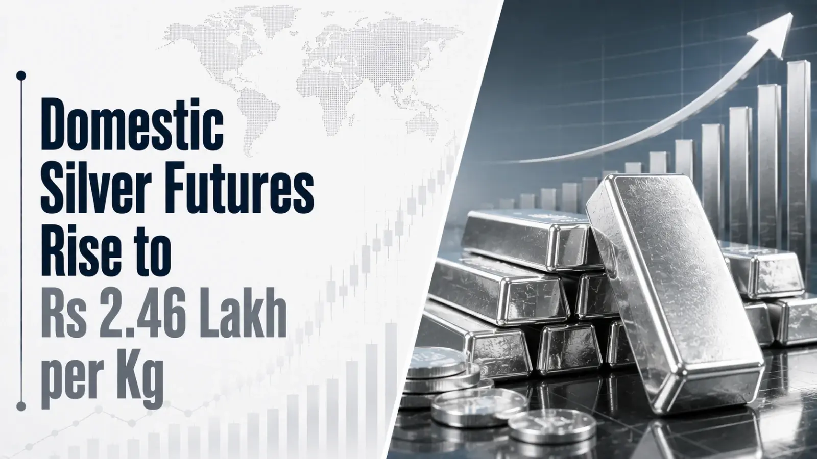 Domestic Silver Futures Rise to Rs 2.46 Lakh per Kg