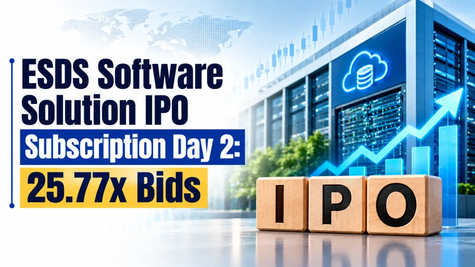 ESDS Software Solution IPO Subscription Day 2: 25.77x
