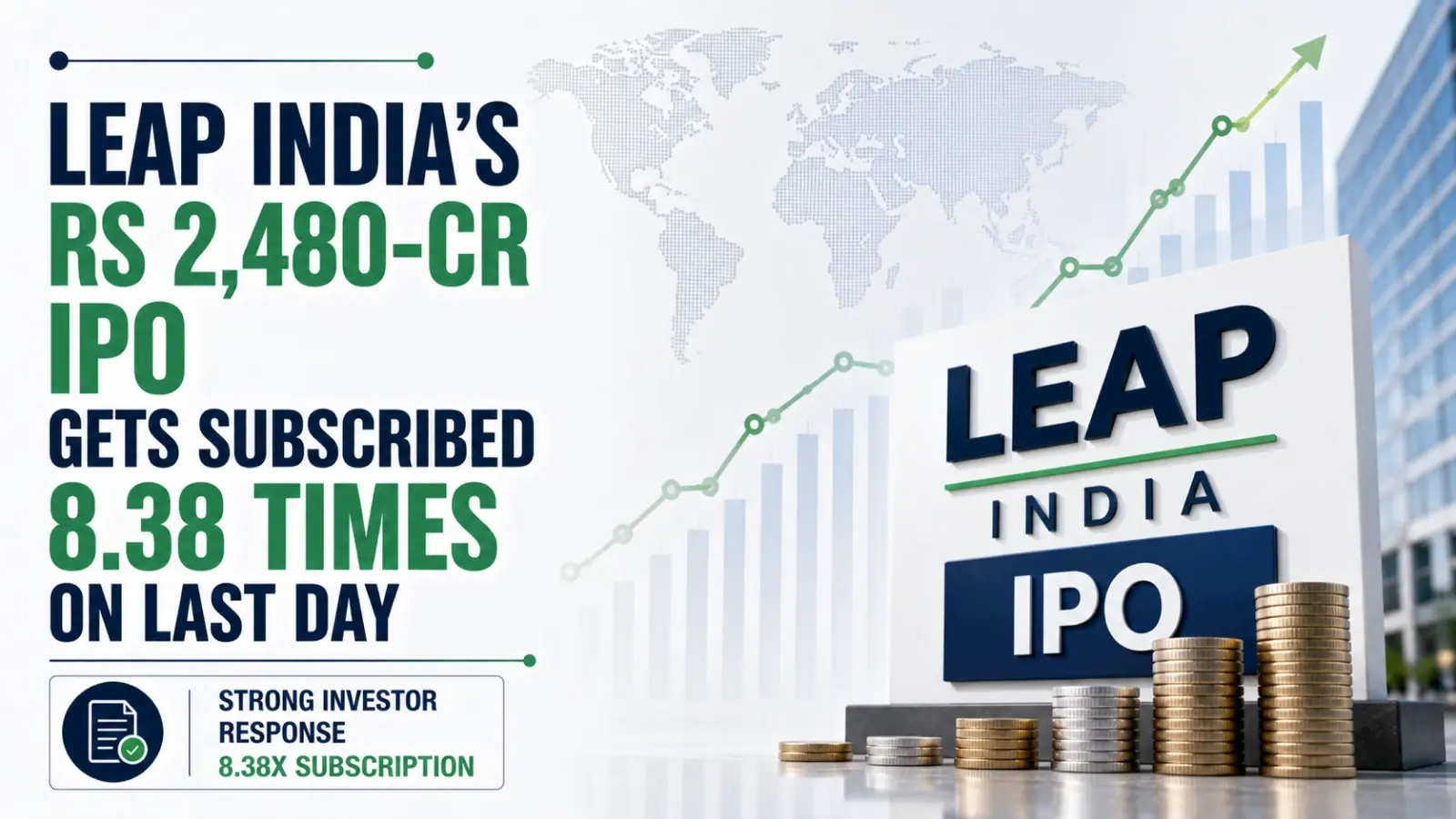 LEAP India’s Rs 2,480-Cr IPO Gets Subscribed 8.38 Times on Last Day