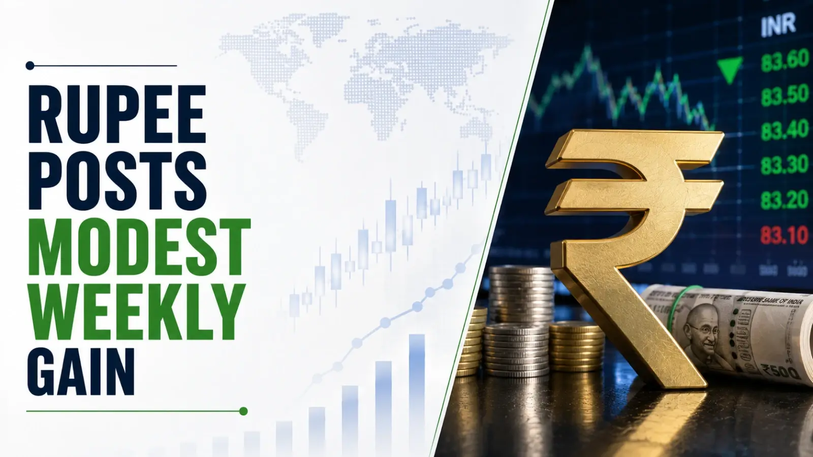 Rupee Posts Modest Weekly Gain as US-Iran Peace Hopes and RBI Support Offset Oil-Led Pressures
