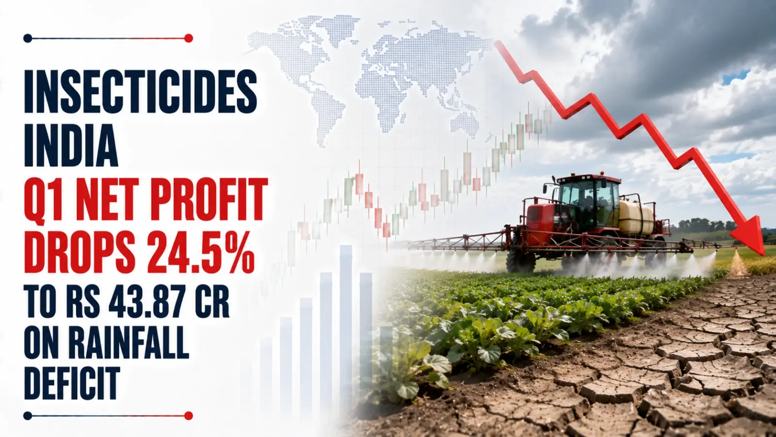 Insecticides India Q1 Net Profit Drops 24.5% to Rs 43.87 Cr on Rainfall Deficit