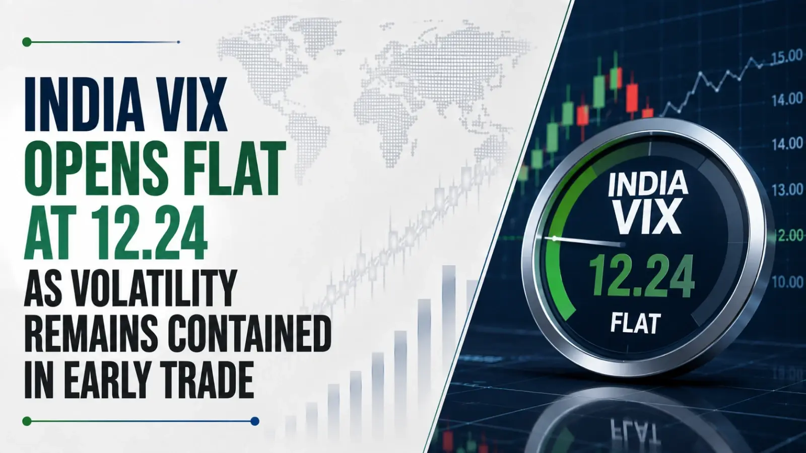 India VIX Opens Flat at 12.24 as Volatility Remains Contained in Early Trade