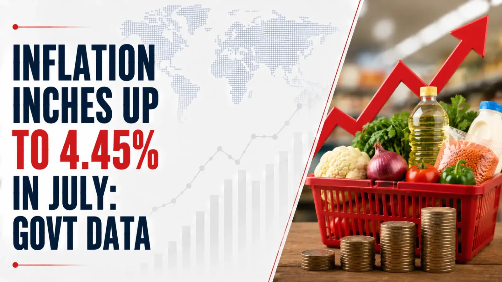Inflation Inches up to 4.45% in July: Govt Data