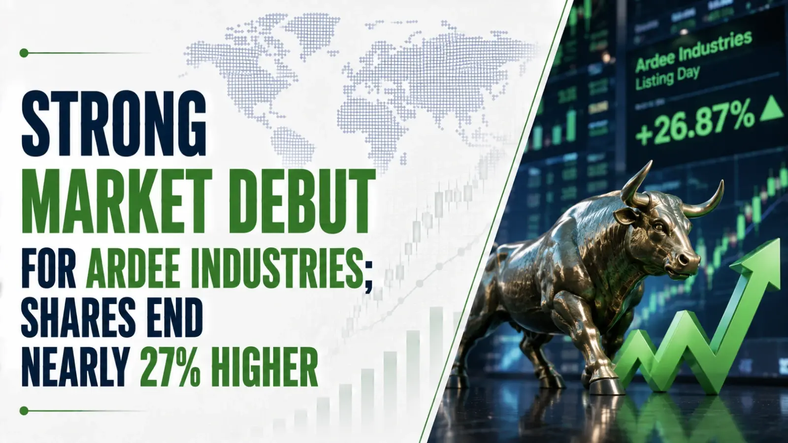 Strong Market Debut for Ardee Industries; Shares End Nearly 27% Higher
