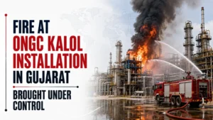 Fire at ONGC Kalol Installation in Gujarat Brought Under Control; No Injuries Reported