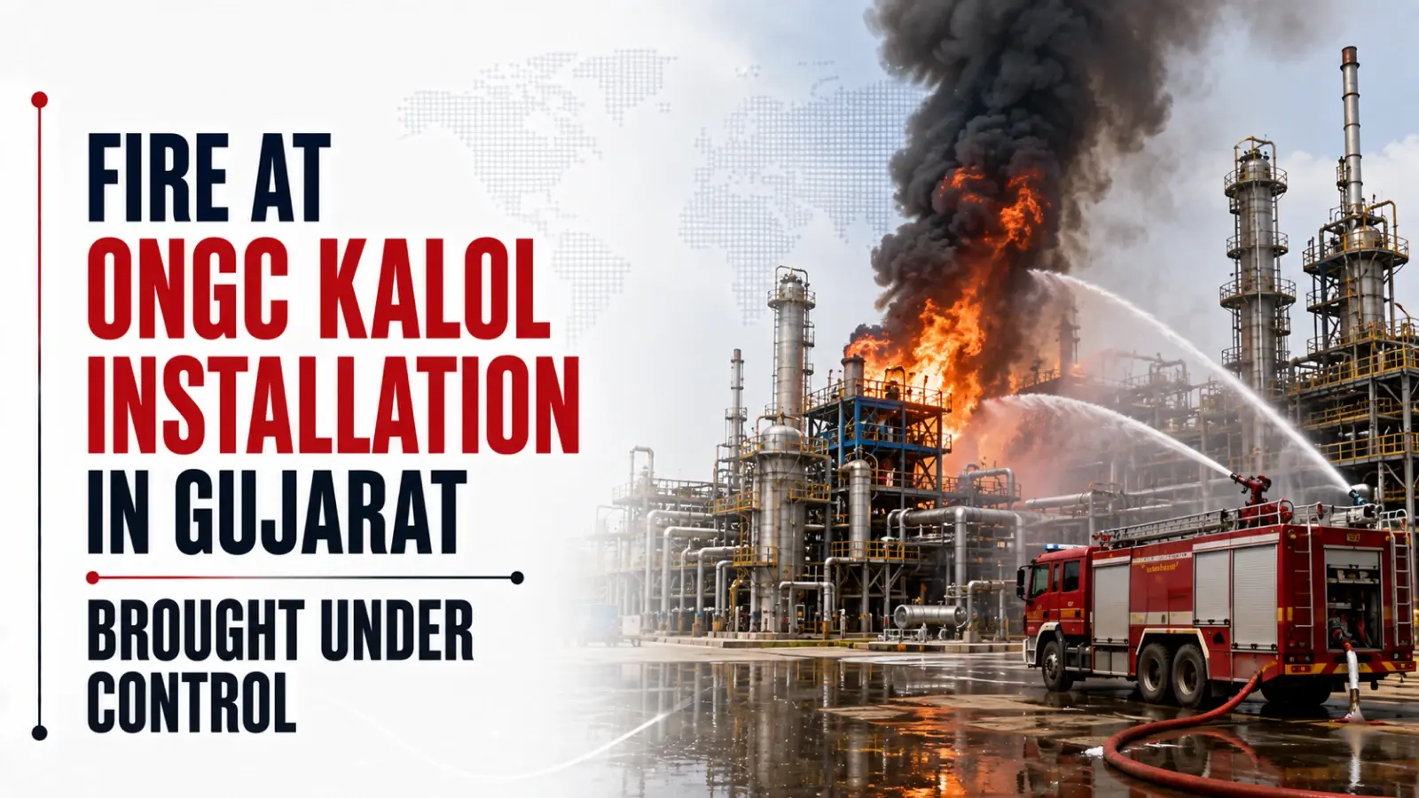 Fire at ONGC Kalol Installation in Gujarat Brought Under Control; No Injuries Reported