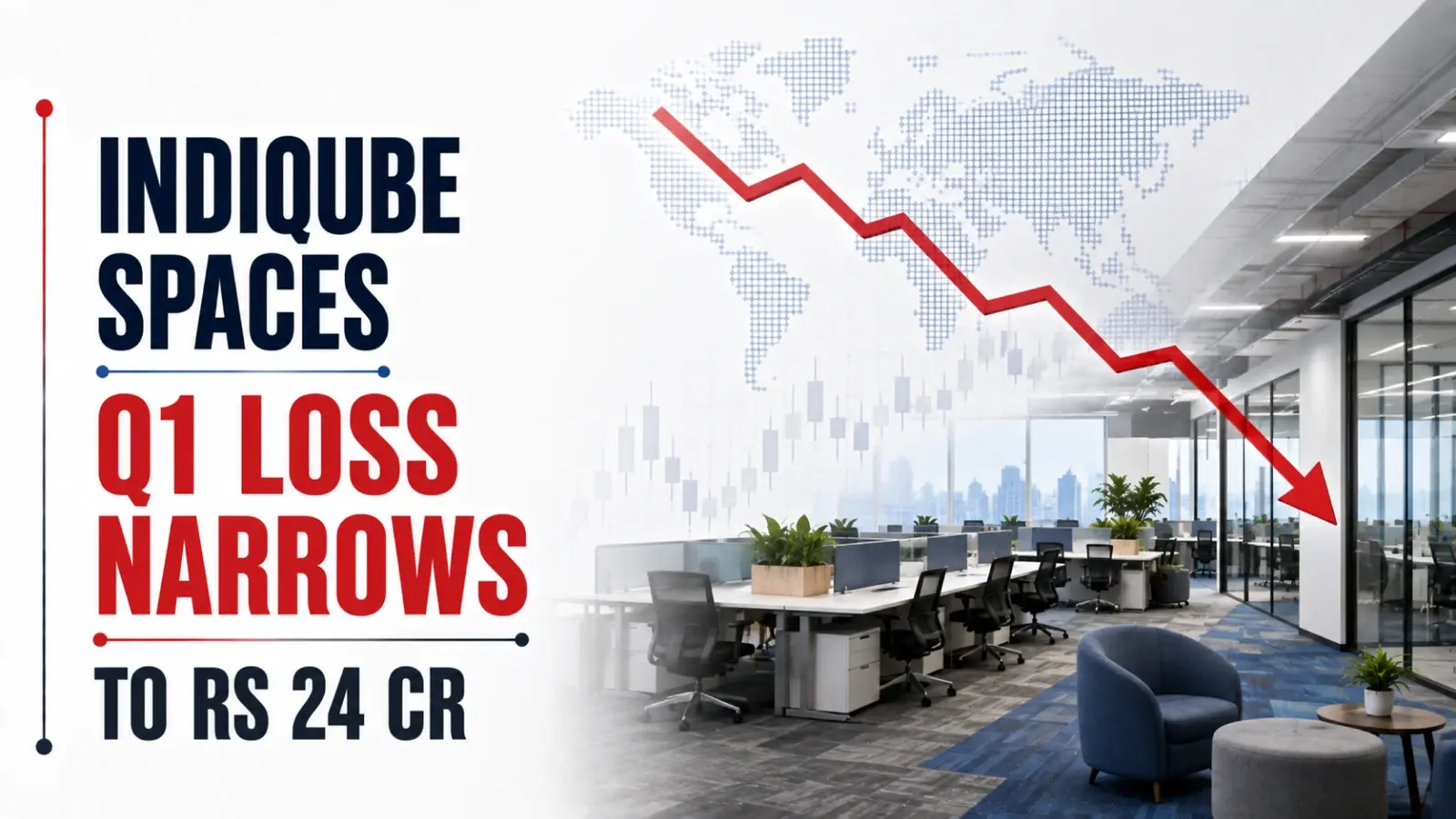 IndiQube Spaces Q1 Loss Narrows to Rs 24 Cr